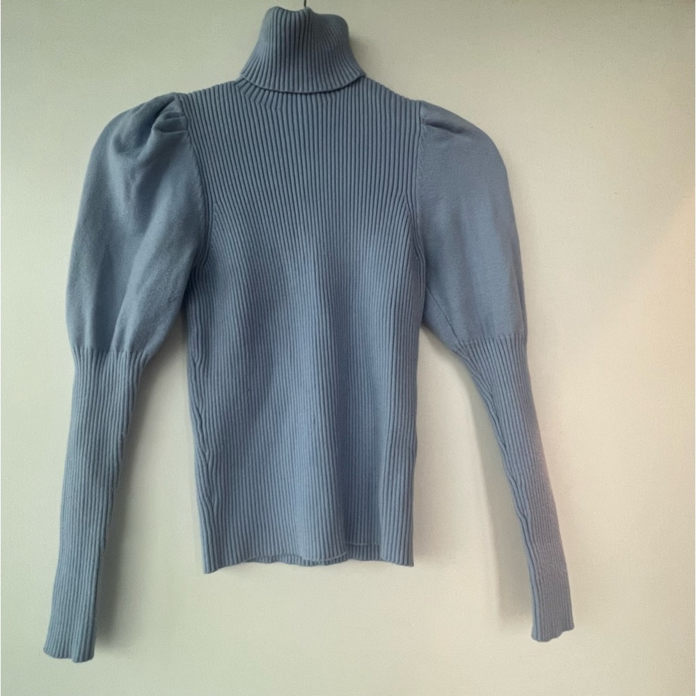 ZARA puff sleeve turtleneck